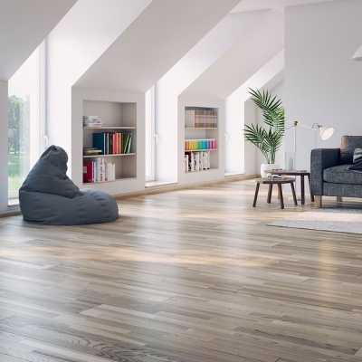 Паркетная доска Polarwood Ash Living White Matt 3S, трехполосная, 14х188х2266, 3,41м2 уп., без фаски, селекция Country - изображение 2