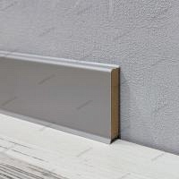 Плинтус Dollken Cubu Flex Life 80 мм цвет серебро (1246) 2.5 м.п./шт.